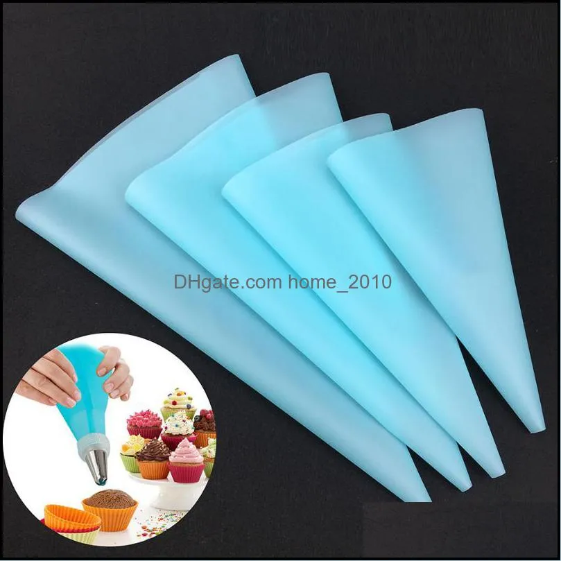 baking pastry tools 4 sizes silicone cream bag diy confectionery cake decorating for fondant kitchen accessories