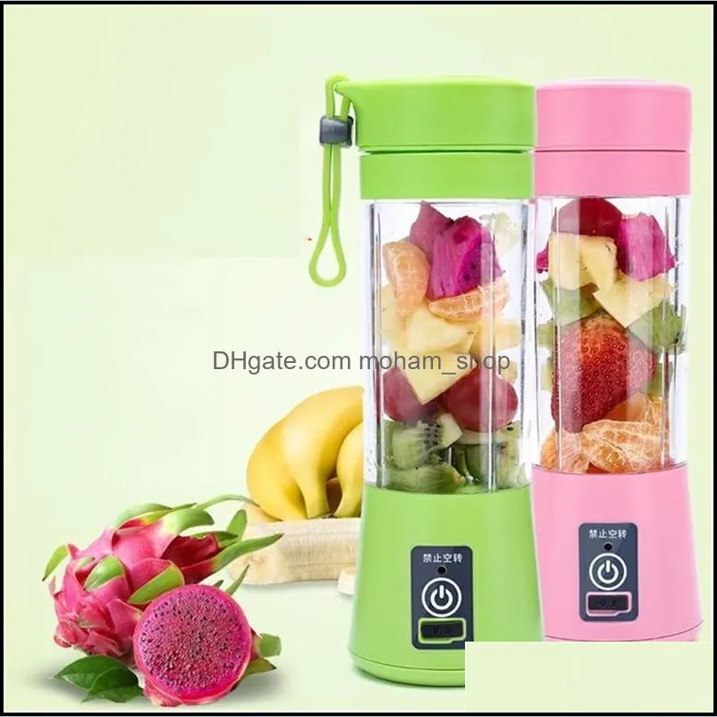 arts crafts portable electric fruit juicer cup vegetable citrus blender juice extractor ice crusher with usb connector rechargeable