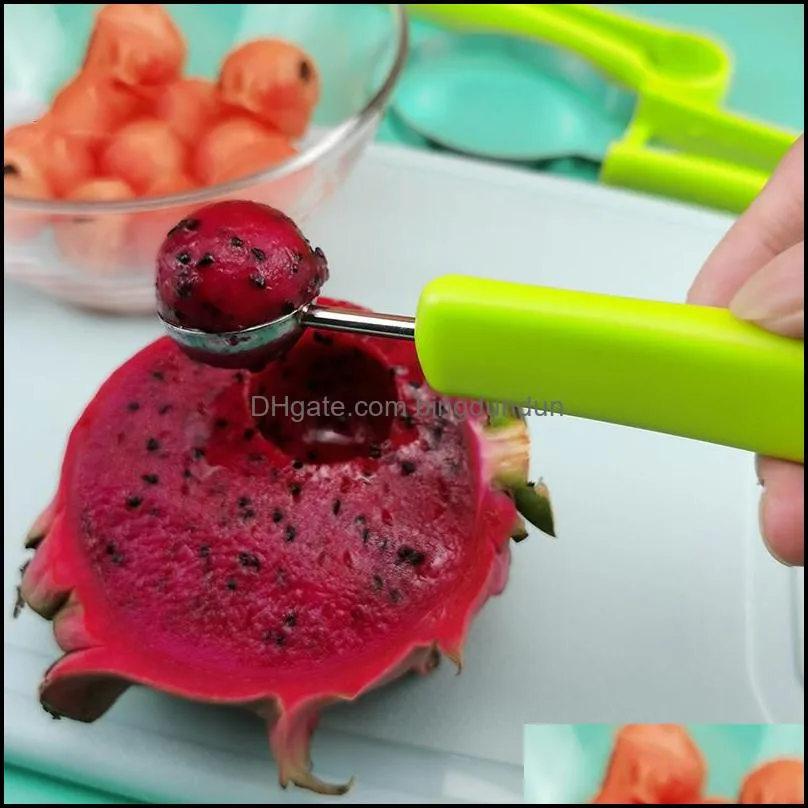 3 in 1 fruit carving knife watermelon baller ice cream scoop creative ball digger fruit cutter kitchen accessories