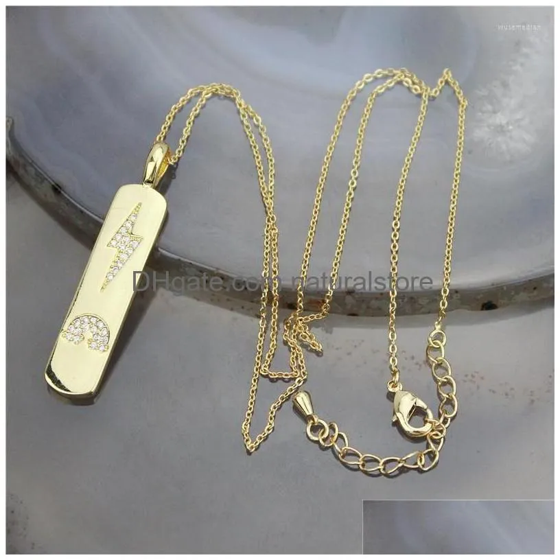 pendant necklaces 19inch 10pcs/lot design clear cz plated necklace cubic zircon micro pave charm fashion wholesale