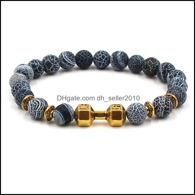 natural stone bracelet gray weathering agates bead bracelet pulseira masculina yoga chakra bracelet beaded bracelets