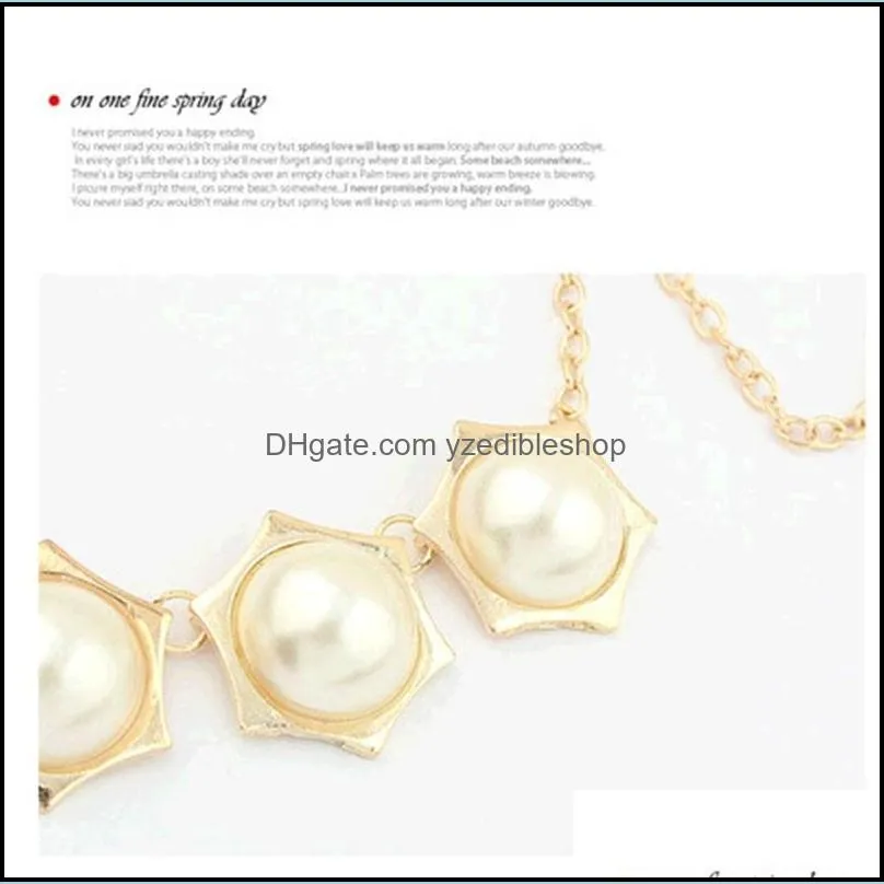  fashion gold plated alloy hexagon round resin gem choker necklace c3