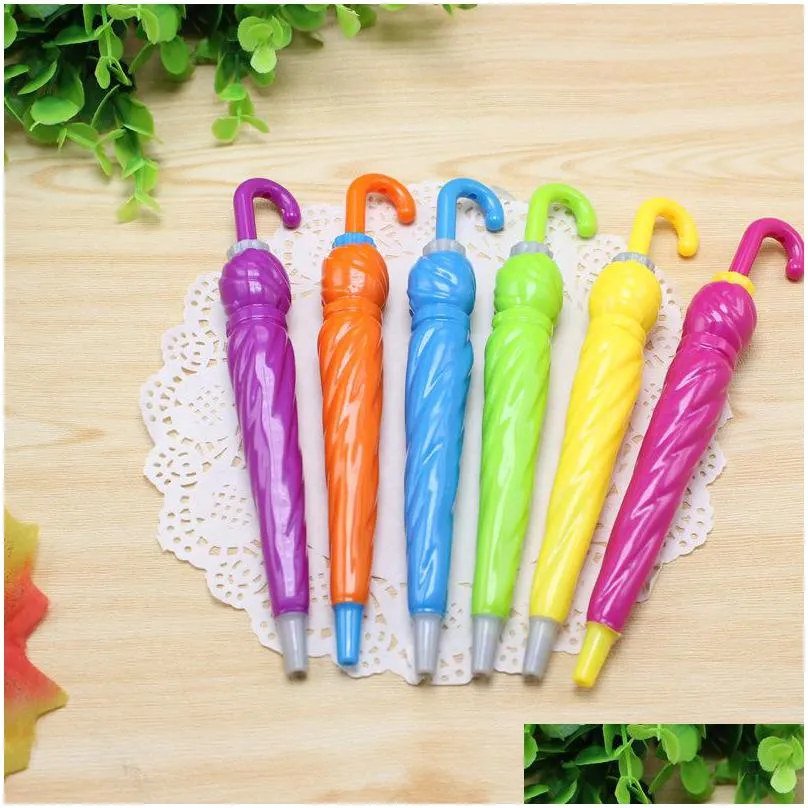 pupil umbrella modeling ball pen party favor students candy color balls pens pupils plastic multi colors stationery 0 9yg l1