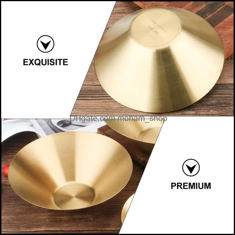 bowls 1pc japanese style ramen bowl salad snack dish restaurant decorative golden