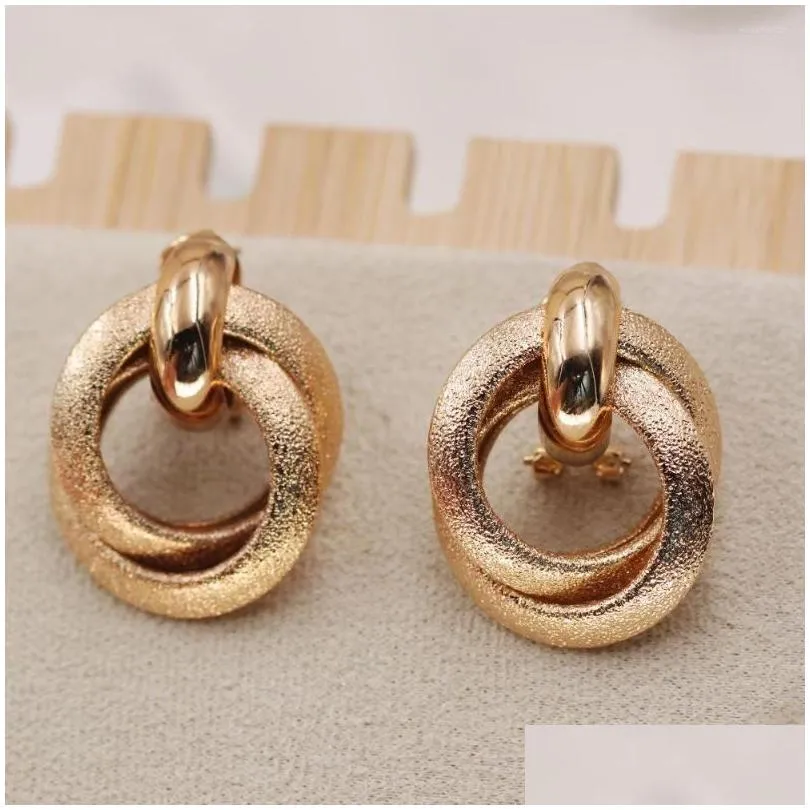 hoop earrings luxury for womens gold filled round earring circle trendy wedding accessories gift