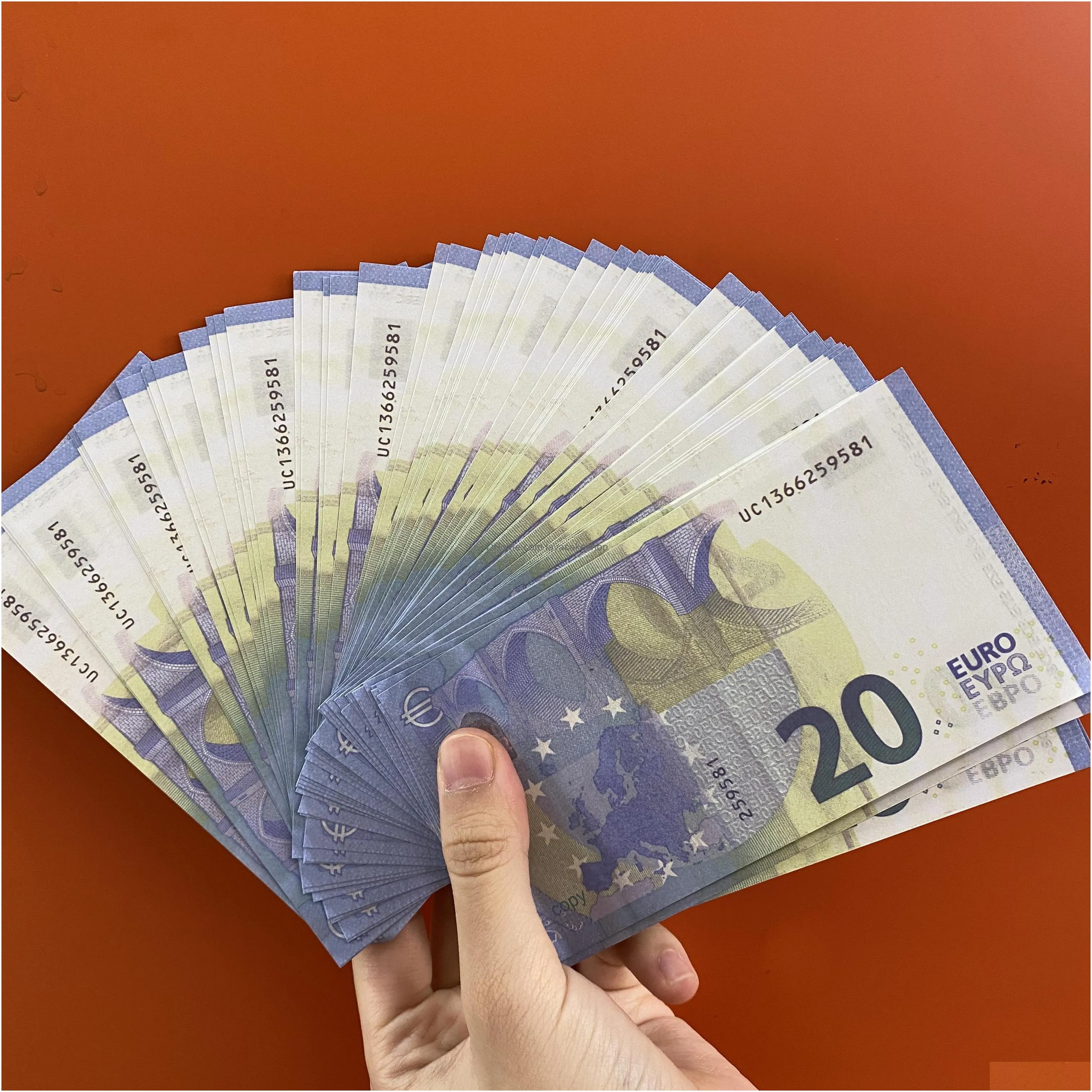20 money paper realistic prop copy for euros movie play note nightclub business fake collection bank most 23 uxvsj