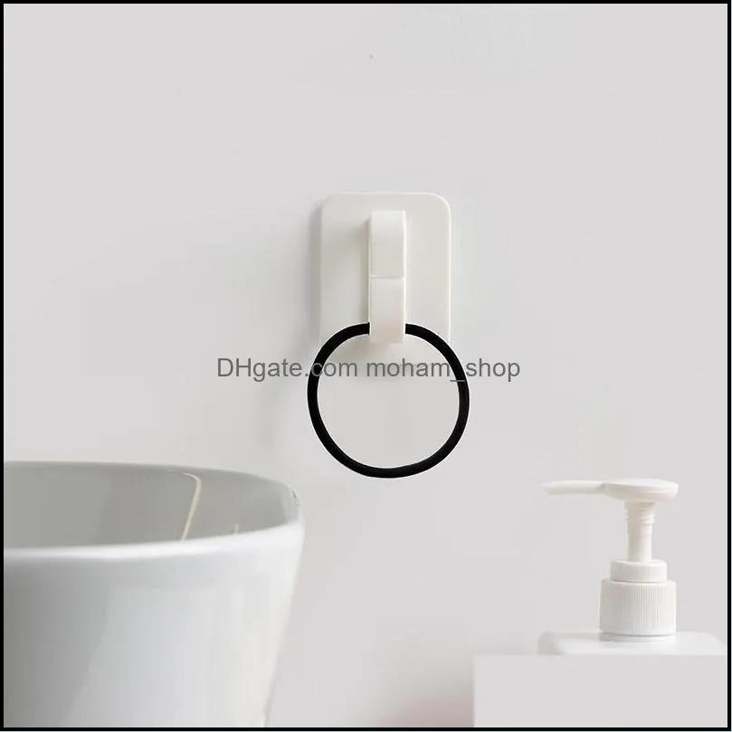 bathroom shelves ring hook paste cleaner storage hook small object hanging plastic and finishing