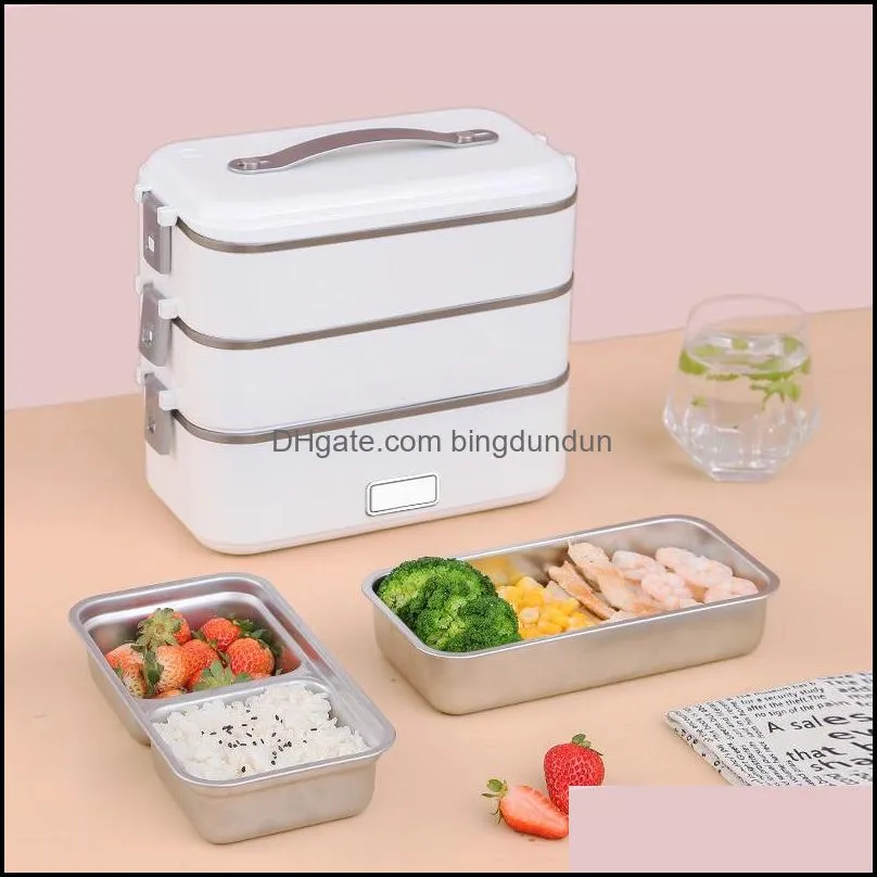 dinnerware sets electric lunch box office workers insulation when the can be plugged into steamed rice with gifts