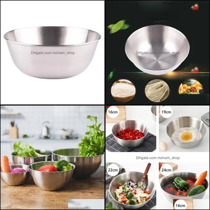 bowls stainless steel mixing for salad cooking bakeeasy to clean