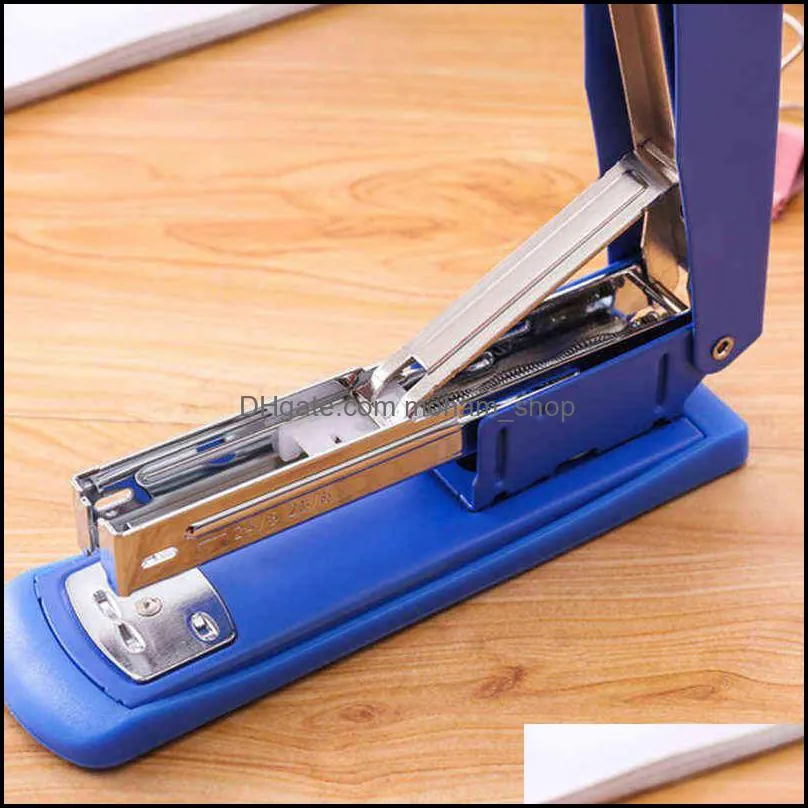 plastic binders color stapler solid office stationery staplers school student supplies accessories small portable paper clip binding binder book