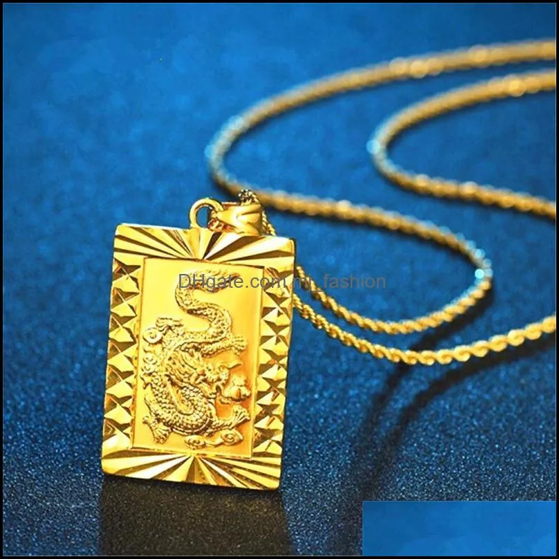 retro classic dragon pendant necklace mascot ornament jewelry gift elegant dragon pendant necklace jewelry