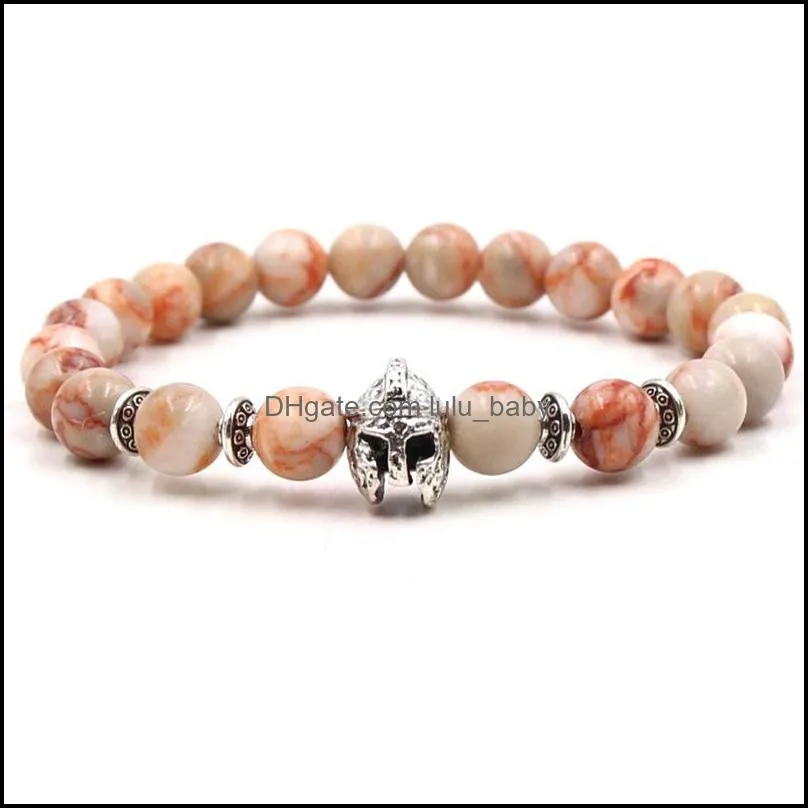 natural stone bracelet leopard buddha bead bracelet