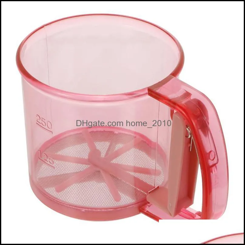 semiautomatic flour sieve cup manual powder baking tool pastry tools