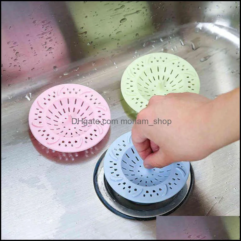 household kitchen bathroom silicone sink filter shower drain hair catcher stopper bathrooms floor cover universal anticlogging