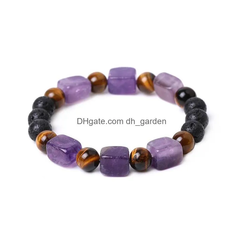 8mm lava stone reiki seven chakra natural stone strand bracelet diy aromatherapy  oil diffuser bracelets for women men yoga buddha energy