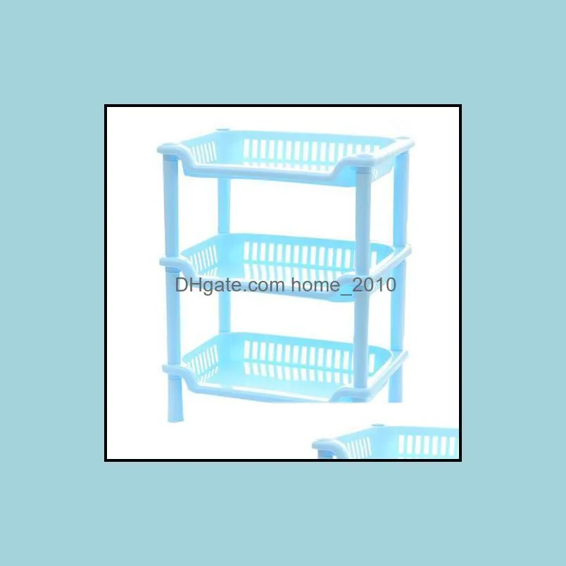 home candy color plastic waterproof rack for cosmetic wash suppies kitchen bedside organizer