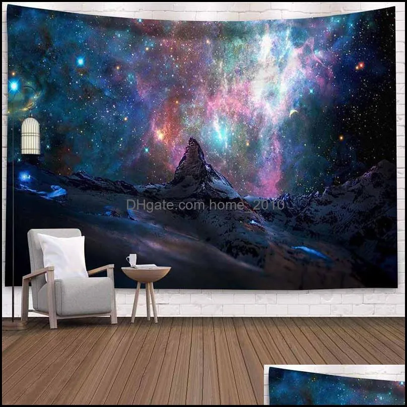 tapestries universe starlight night tapestry wall hanging wave hippy cloth trippy dorm decor carpet