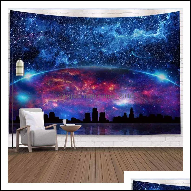 tapestries universe starlight night tapestry wall hanging wave hippy cloth trippy dorm decor carpet