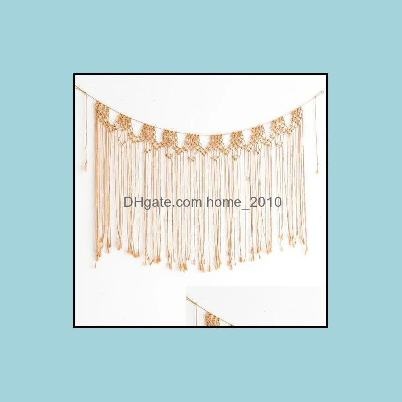tapestries hand woven tapestry bohemian tassel tapesty wall hanging macrame simple wedding wandteppich room decoration eb50gt