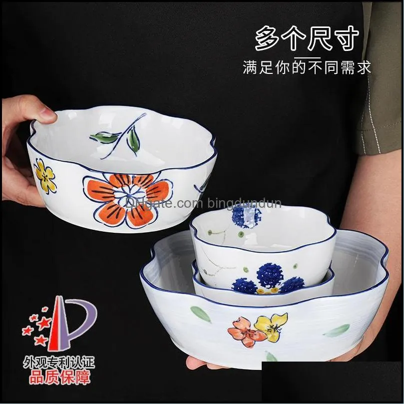 bowls salad bowl 4.5 inches cute ins ceramic baked rice japanese breakfast fruit cherry homemade mini noodle soup
