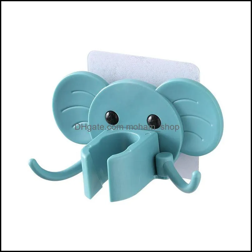 bathroom shelves creative cute elephant shower bracket wallmounted sticky hook nail door rear hook multipurpose strong viscose