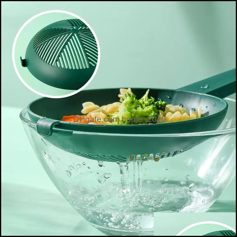 long handle foods strainer scoop kitchen fry noodles chips strainer spoon kitchen household large colander supplies tools