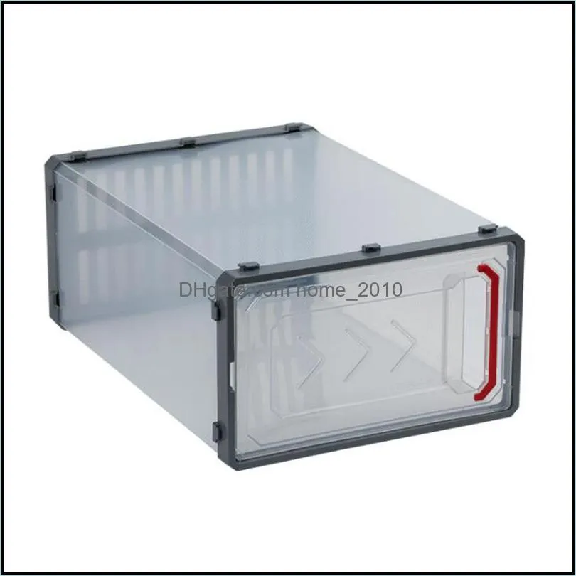 transparent plastic shoe box unisex combined shoe cabinet dustproof space saving