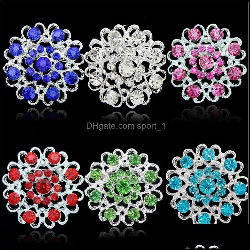 crystal flowers love brooches pins diamond brooch boutonniere stick corsage wedding fashion jewelry 1894 t2