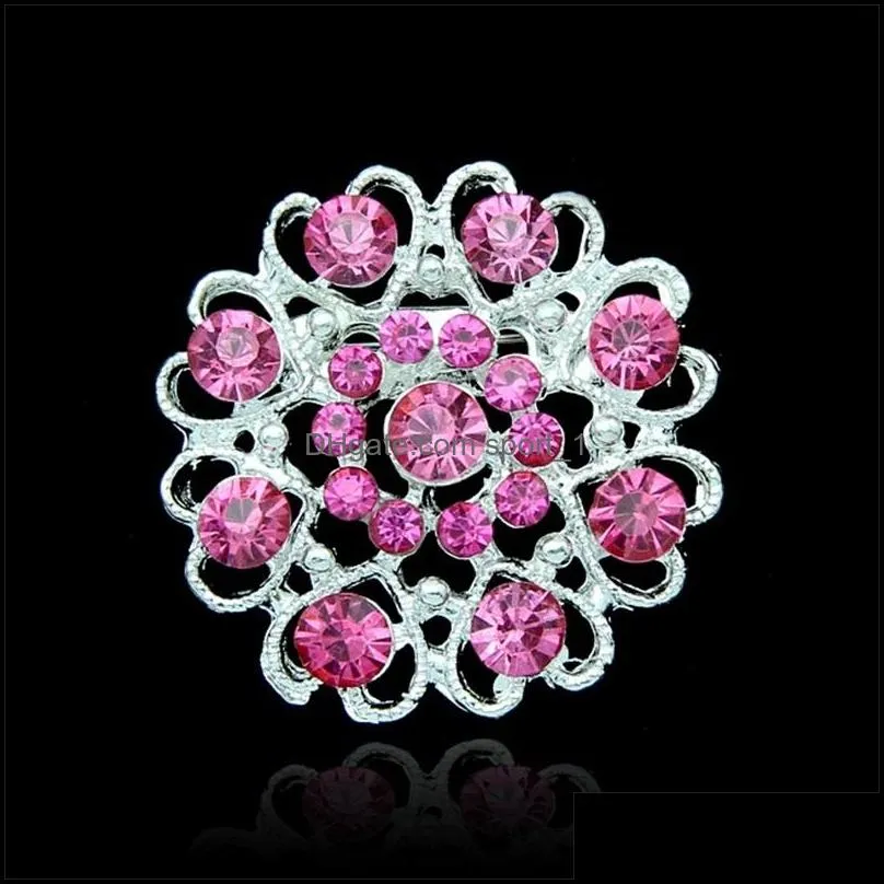 crystal flowers love brooches pins diamond brooch boutonniere stick corsage wedding fashion jewelry 1894 t2
