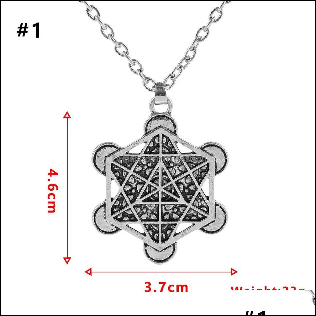 pretty tree of life necklaces fruit of life novel geometric necklace for women jewellery stainless steel necklace