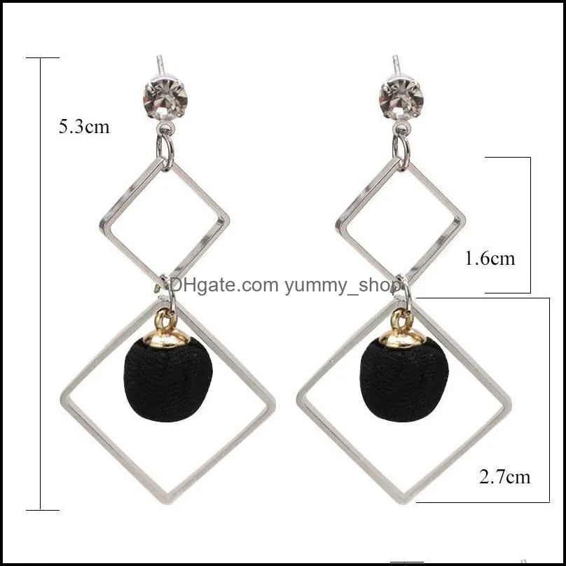 fashion korean geometric star dangle earrings simple multi layer gold color drop irregular crystal earring for women jewelry gift