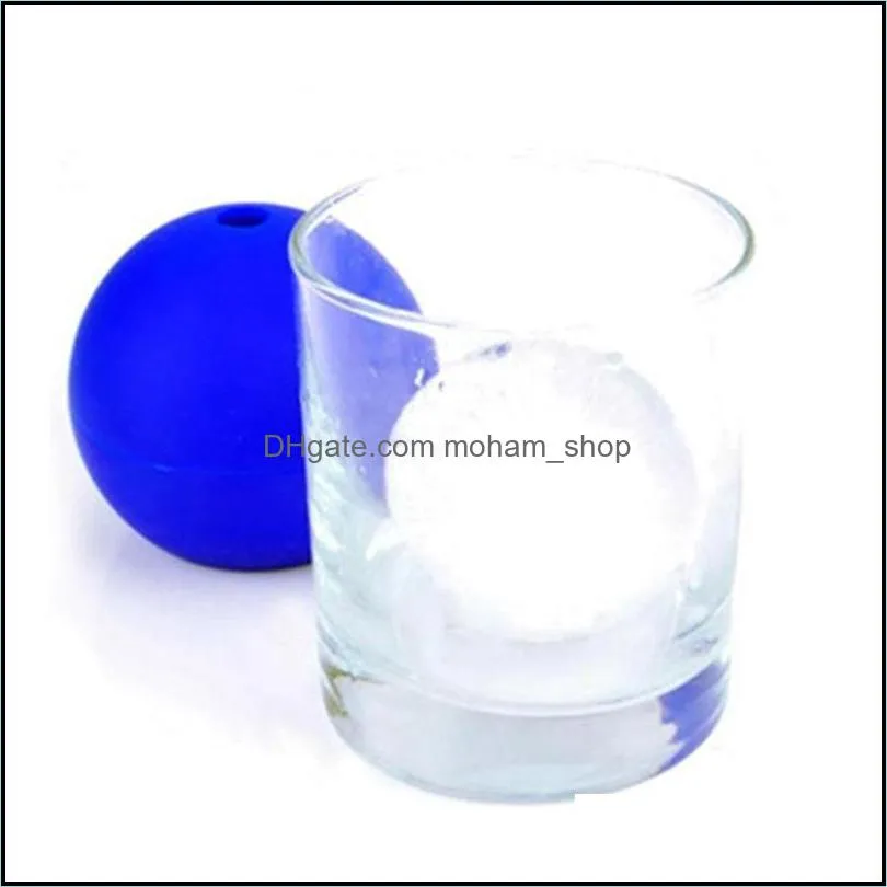 round ball ice cream mould creative silicone sphere ice cube molds tray bar party cocktail fruit juice drinking ice maker mould vt1524