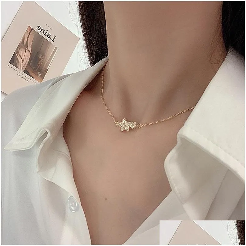 women fashion pendant necklaces zircon rhinestone diamonds necklace statement charm jewelry valentines day gift for girlfriend