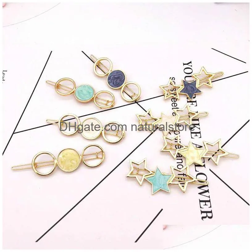 women hairpins hair clips star bobby pins side clips barrettes headwear hairgrip hair tools fashion hairclip headdress jewelry gift