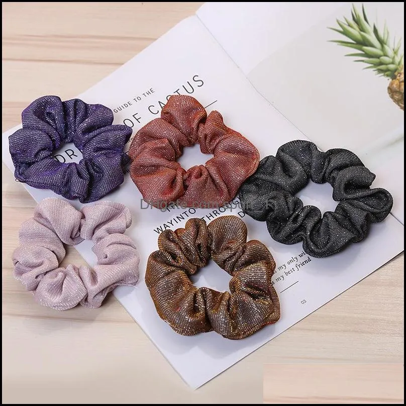 version of creative fabric womens hair hoop solid color large intestine circle hair accessories small gifts manufacturers 2211 t2