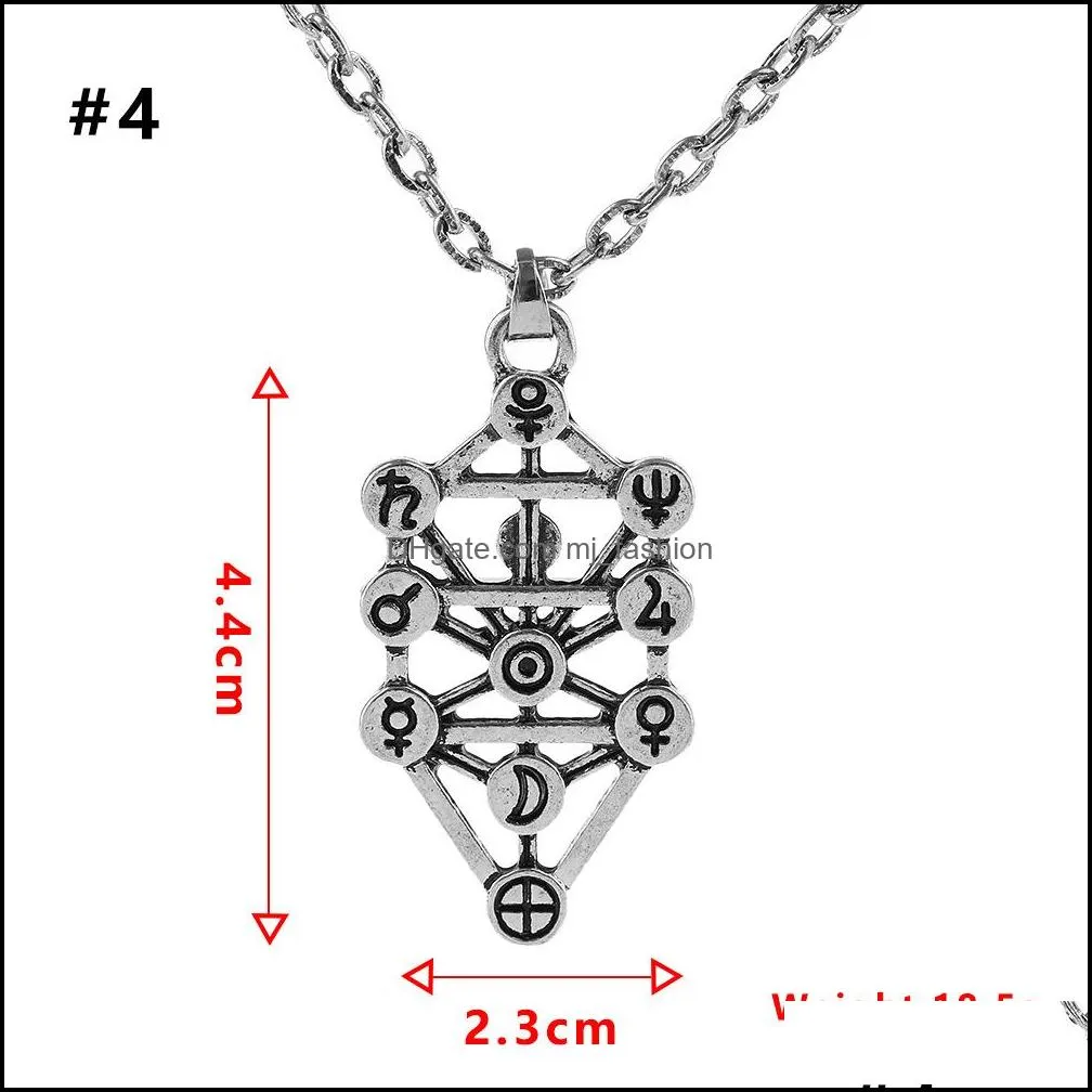 pretty tree of life necklaces fruit of life novel geometric necklace for women jewellery stainless steel necklace