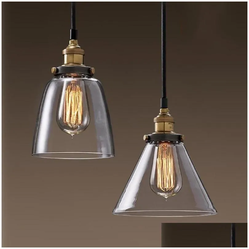 vintage pendant lights american amber glass pendant lamp e27 edison light bulb dinning room kitchen home decor planetarium lamp