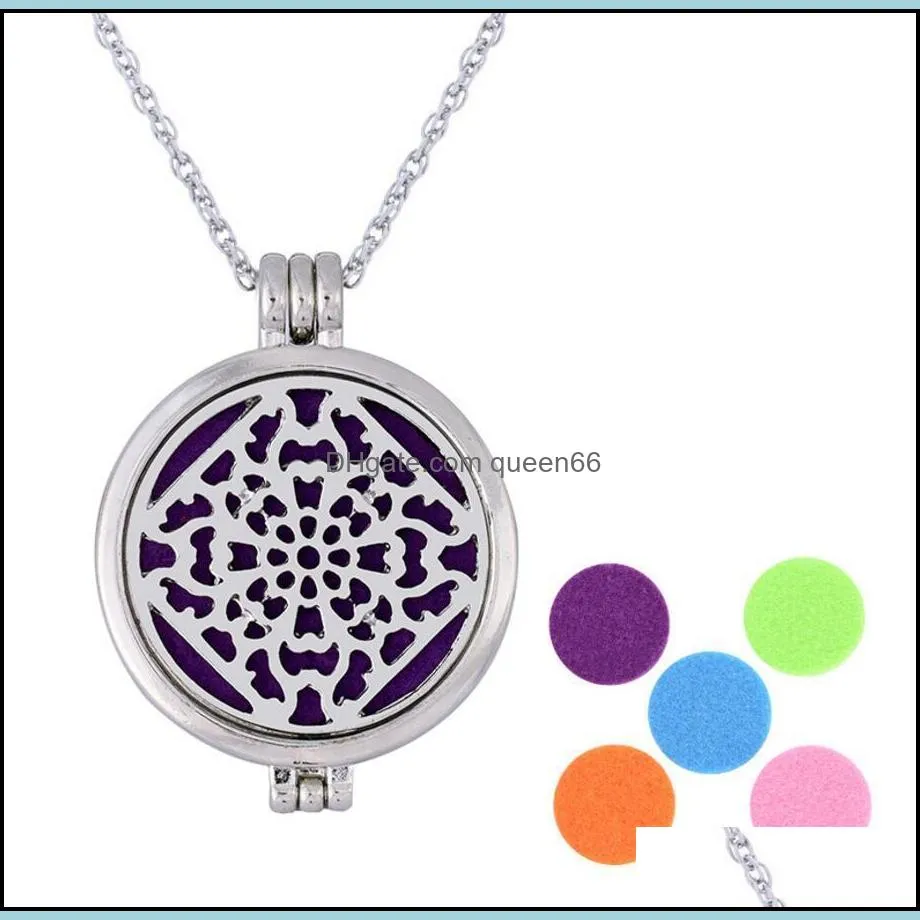 locket necklace aroma jewelry magnetic butterfly felt pads diffuser necklaces