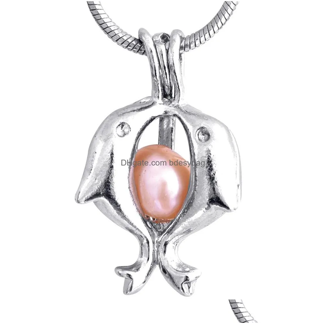  sliver plated cage pendants wholesale cross shape diy love pearl pendants jewelry lockets p55