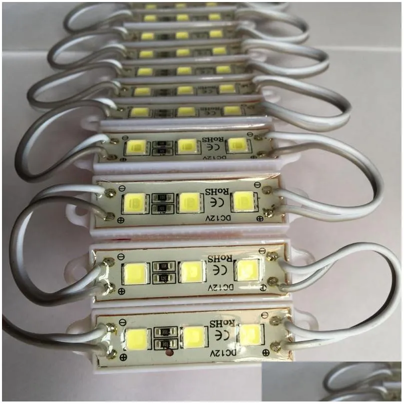 modules 20pcs 3 led smd 5054 12v cool white brighter for sign letters advertising store front lights