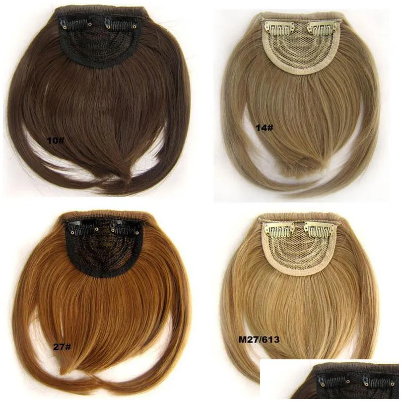 Faux Fringe Fixed Layered Halo Hair Extensions With Long Sideboards New