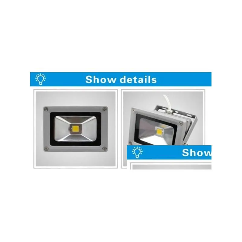 ip65 waterproof 10w led floodlight outdoor project lamp led floodlights warm/cool white 10w cob chip 85265v super bright lighting