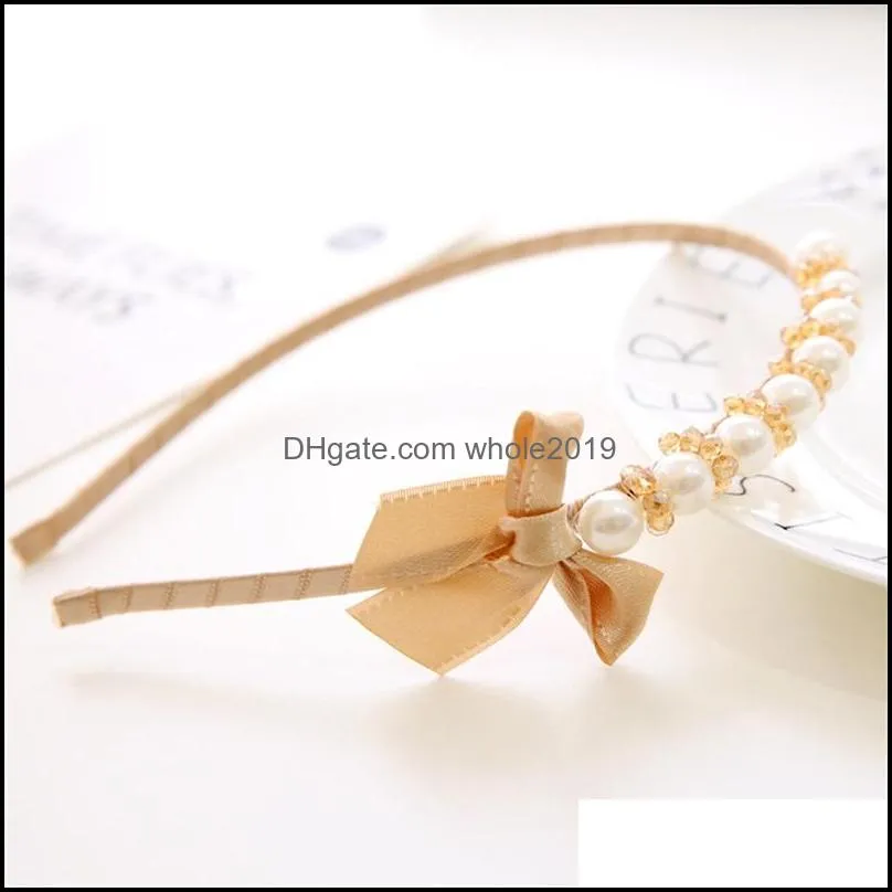  gift pearl crystal winding hair trim headband hoop headband tg050 mix order 30 pieces a lot c3