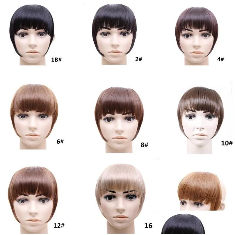 Faux Fringe Fixed Layered Halo Hair Extensions With Long Sideboards New