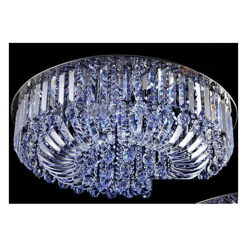 modern k9 crystal led chandelier ceiling light pendant lamp lighting 50cm 60cm 80cm