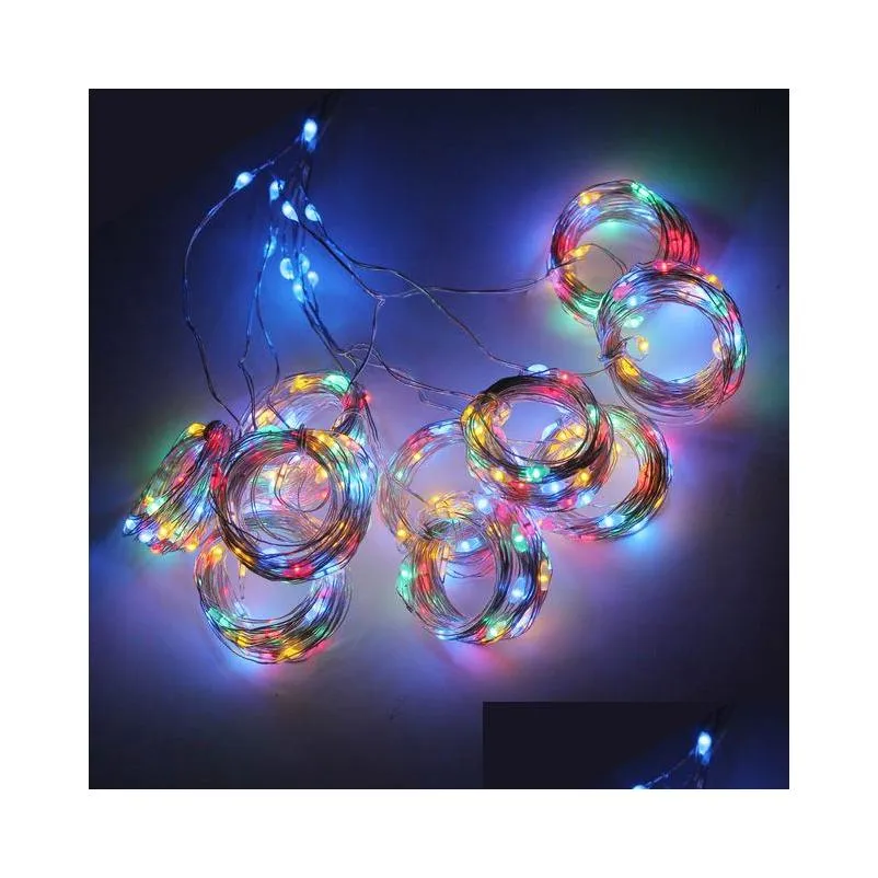  led fairy lights garland curtain lamp remote control usb string lights year christmas decorations for home bedroom window