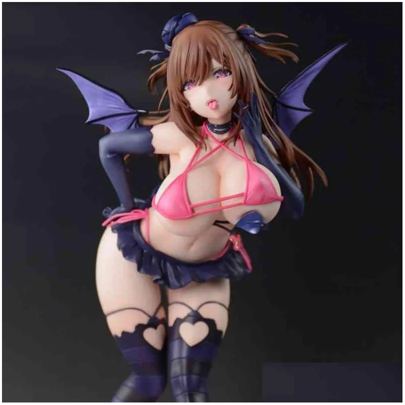 240mm lilith anime girl figure model 1/6 figurine hentai native mataro pink cat collection toy doll gifts for adult t220819
