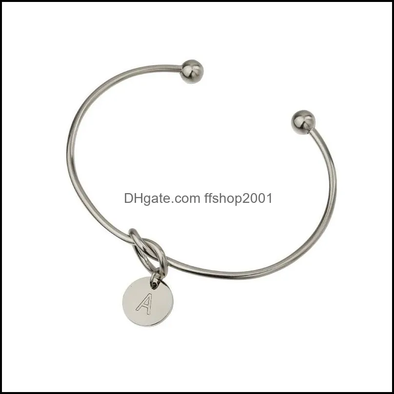 stainless steel love knot letter bracelet bangle girl will you be my bridesmaid jewelry silver gold personality round pendant cha