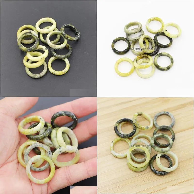 men 6mm band seagrass  rings trendy reiki charms girls fashion party jewelry