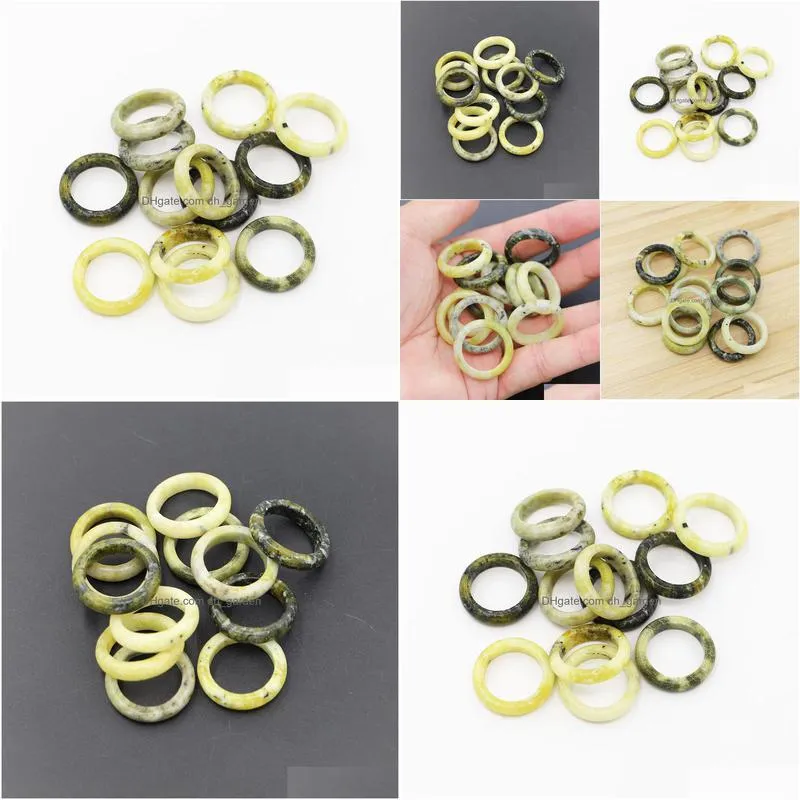 men 6mm band seagrass  rings trendy reiki charms girls fashion party jewelry